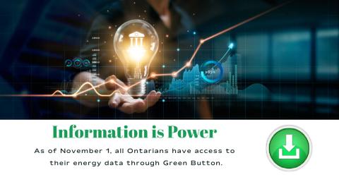 As of November 1, all Ontarians have access to their energy data through Green Button.